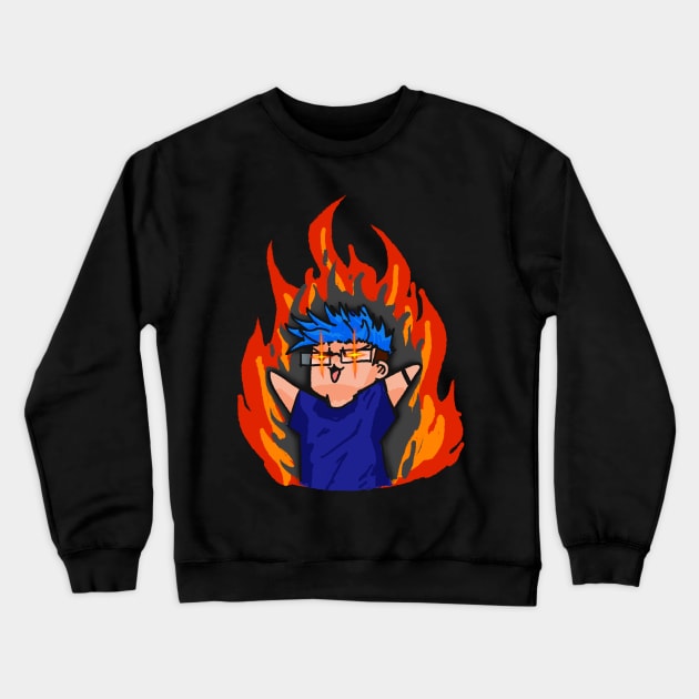 But What if WAS on Fire? Crewneck Sweatshirt by 1smolpotato
